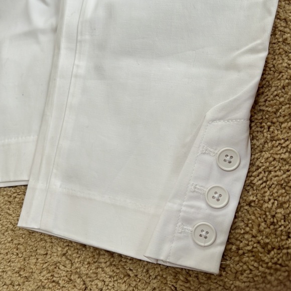 New! Talbots outlet 6P white cotton Capri. - Picture 9 of 9